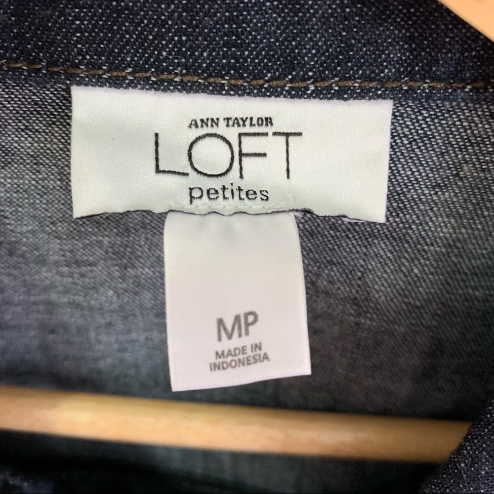 Ann Taylor Loft Petites Denim Blouse - Picture 2 of 6